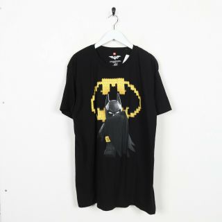 Vintage Batman Big Graphic Logo T Shirt Tee Black | Xl