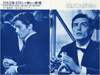 Alain Delon 1963 Vintage Japan Picture Clippings 8 - Pages Claudia Cardinale Kd/y