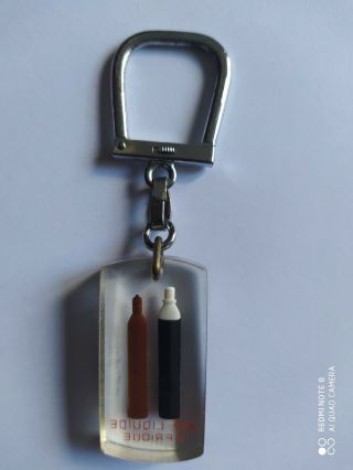 Porte - clés Bourbon Bouteille de Gaz AIR LIQUIDE AFRIQUE Keychain Vintage an.  60 2