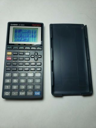 Vtg Casio Fx - 7400g Plus Power Graphic Graphing Calculator W/ Cover Fr/shp