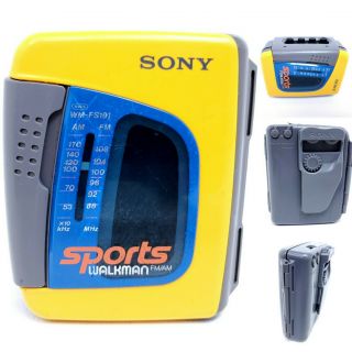 Vtg Sony Sports Walkman Wm - Fs191 Am/fm Radio Cassette Player Portable