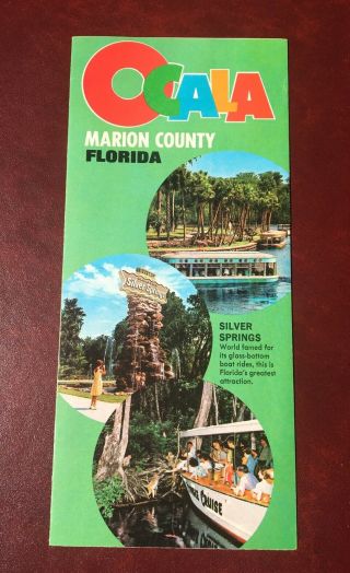 Vintage Brochure Ocala Marion County Florida 1967