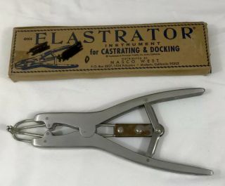 Vintage Elastrator Castrating & Docking Tool Instrument