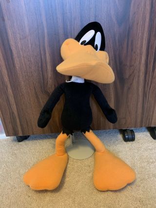 Vintage Warner Brothers Daffy Duck 19 " Plush Doll Six Flags Park Exclusive Toy