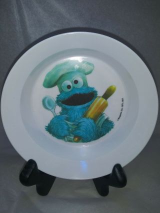 Vintage Sesame Street Cookie Monster Bowl Muppets Inc 1971 1977 Childrens