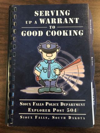 Vtg Cookbook Sioux Falls South Dakota Police Department Boy Scout Troop Post Sd