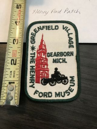 The Henry Ford Museum - Dearborn,  Mi - Vintage Patch