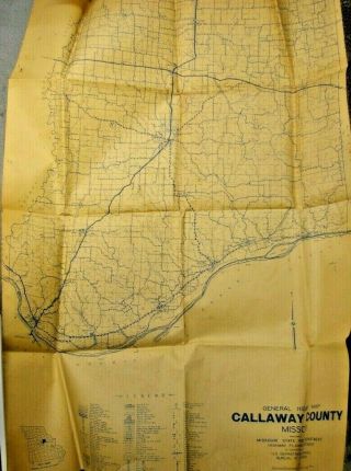 Vintage Callaway County Mo.  Maps