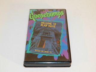 Goosebumps Welcome To Dead House 20th Century Vhs Cassette Tape Vintage 1996