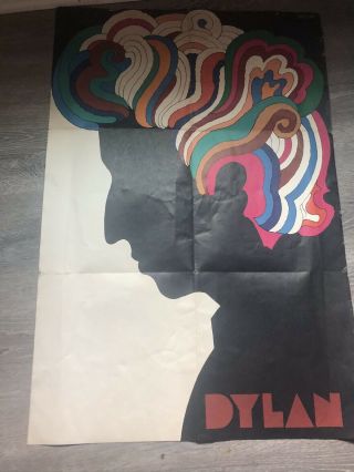 Vintage 1967 Bob Dylan Greatest Hits Poster By Milton Glaser - 22x33