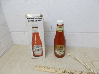 Vintage Heinz Ketchup Bottle Telephone W Box 1984