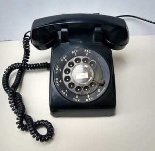 Vintage Western Electric Model 500 Black Rotary Phone Circa1969,  It