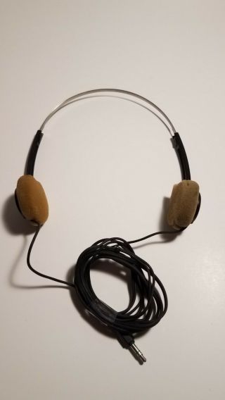 Vintage Sony Mdr - 005 Walkman Headphones Metal Head Band Ear Pads Are Worn