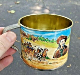 Vintage Deadwood South Dakota Souvenir Tin Cup 2