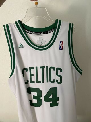 Vintage Adidas Nba Boston Celtics Paul Pierce 34 Swingman Jersey Mens L