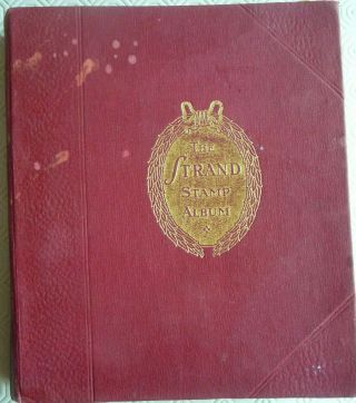 Vintage Stanley Gibbons `the Strand` Stamp Album Containing Over 600 Stamps