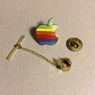 Vintage Apple Macintosh Enamel Lapel Pin / Tie Tack 2