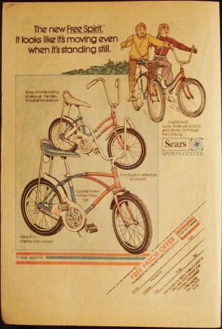 Spirit Spyder - Sears - Bicycle - Vintage 1973 Comic Book Page Ad