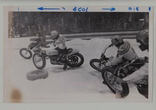 Ted Boody Bart Markel Vintage Ice Flat Track Picture Bultaco Astro Yamaha Dt1