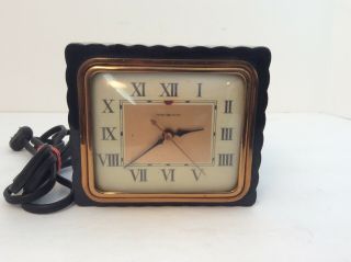 Vintage General Electric Desk Clock Model 3h78 Bakelite Case
