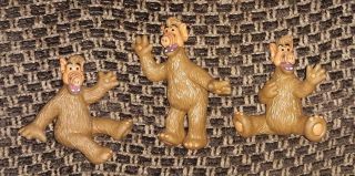 Alf Vintage Pvc Figures Set Of 3 - Russ 1988 Toy - Different Poses - Cute