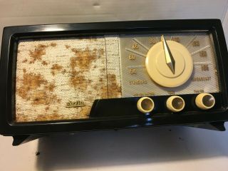 Vintage 1950s Arvin Radio 760 - T,  Bakelite Cabinet X Long Cord Great