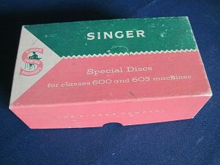 Vintage Singer Special Discs For 600/603 Machines - Complete