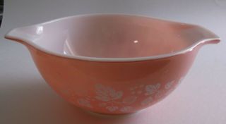Vintage Pink Pyrex Gooseberry Mixing Nesting Bowl 442 - 1 - 1/2 Qt.