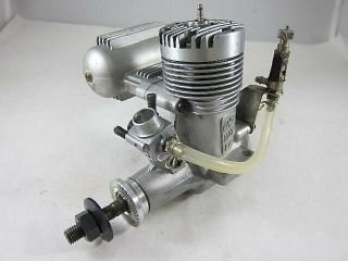 Vintage Os Max 40 Fp R/c Model Airplane Engine With Muffler & Remote Nv