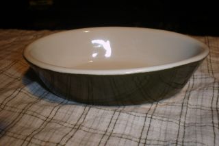 Vintage Hall Green Stoneware Oval Baking Dish 6 3/16 " X 4 1/4 "