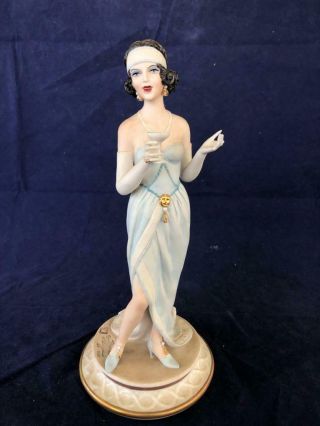 Fine Vintage Naples Capodimonte Porcelain Figurine Anna