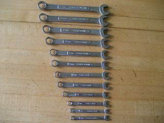 Vtg Craftsman Metric Combination Wrench Set 6mm - 17mm V^ Series 42929 - 42909
