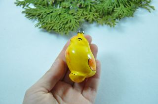 Chicken Bird Birdie Russian Vintage Glass Christmas Ornament Christmas/new Year