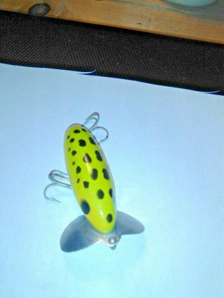 Lure We Have A Vintage Fred Arbogast Jitterbug Frog Pattern With Pat.  Pending 
