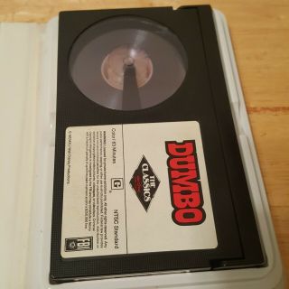 Dumbo Betamax Tape Walt Disney Home Video Vintage Clamshell Beta Tape 3