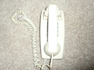 Vintage Gte Beige Touch Tone Push - Button Wall Mount Telephone