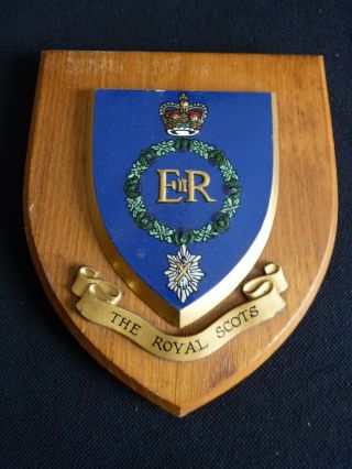 The Royal Scots - Vintage Wall Plaque