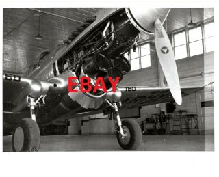 Wwii Vintage 8x10 Press Photograph Of A Curtiss P - 40 Warhawk At Airfield 160ed?
