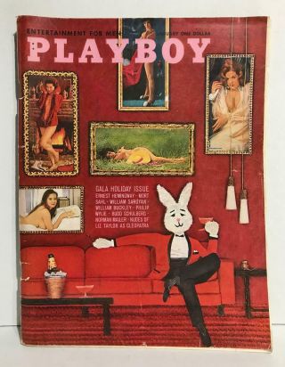 Rare Collectible Vintage Playboy January 1963 Gala Holiday Issue With Centerfold