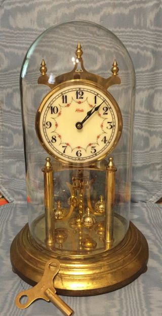 Vintage German Kundo Kienenger& Obergfell Anniversary Mantle Clock Germany