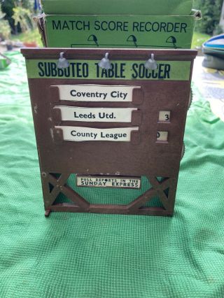 Subbuteo Vintage Match Score Recorder With 3 Lamps