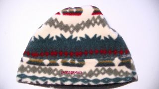 Vintage Patagonia Multi Color Fleece Winter Hat Adult Size Large
