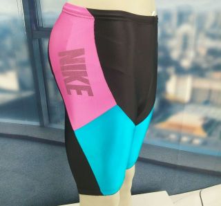 80s Nike Spandex Biking Tights Vintage Unisex Cycle Tights Padded Small