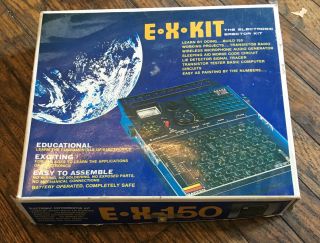 Vintage E - X - 150 Electronic Erector Kit Educational Projects