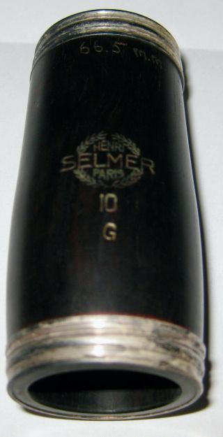 Vintage Selmer 66.  5mm Bb Series 10 G Clarinet Barrel