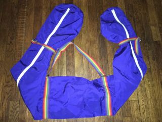 Vintage Water Ski Purple / Rainbow Strap Bag