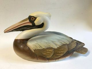 Vintage Andrea By Sadek Bisque Ceramic Brown Pelican 6474 Japan
