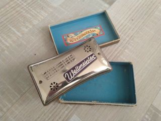 Vintage Weltmeister German Harmonica 5 " Double Sided C & G