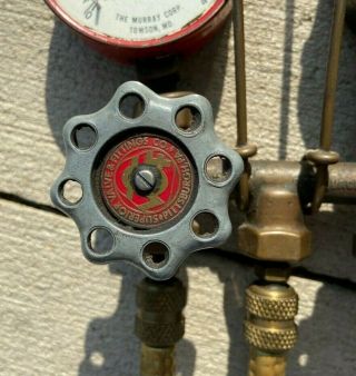Air Conditioning Refrigerant Manifold Gauge Set vintage brass Vintage Steampunk 2