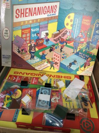 Vintage Shenanigans Board Game Complete 1964 Milton Bradley 4480